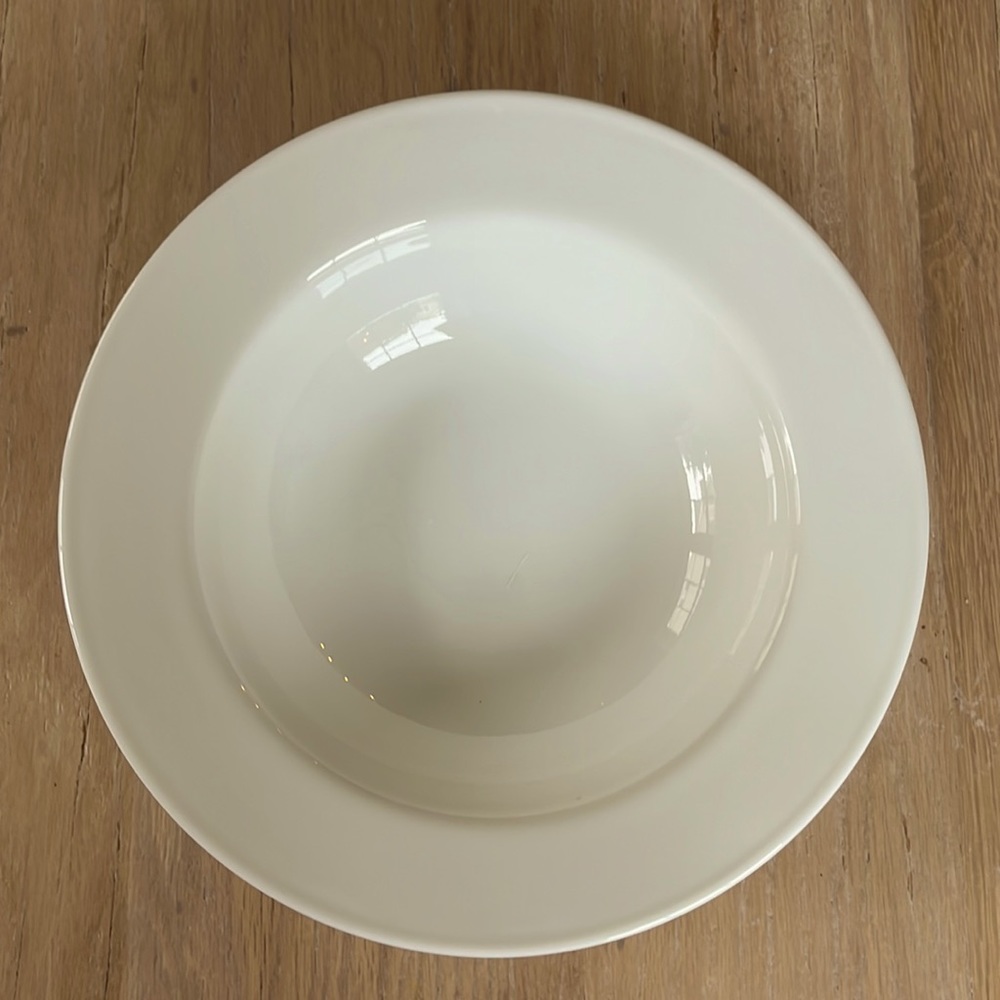 4 Corelle Vitrelle Large Bowls Serving Entree Pasta Soup Glass 10.75" Wide Rim